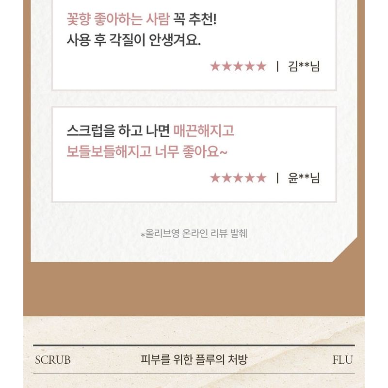 plu - Pink Floral Body Scrub