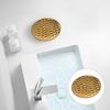 Ceramic Bar Soap Dish Gold Plated Finish Simple Elegant Design for Bathroom Sink Vanity Countertop Decorative Draining Soap