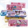 Trousse à crayons double face mignonne Kurumi avec motif de chien blanc de dessin animé