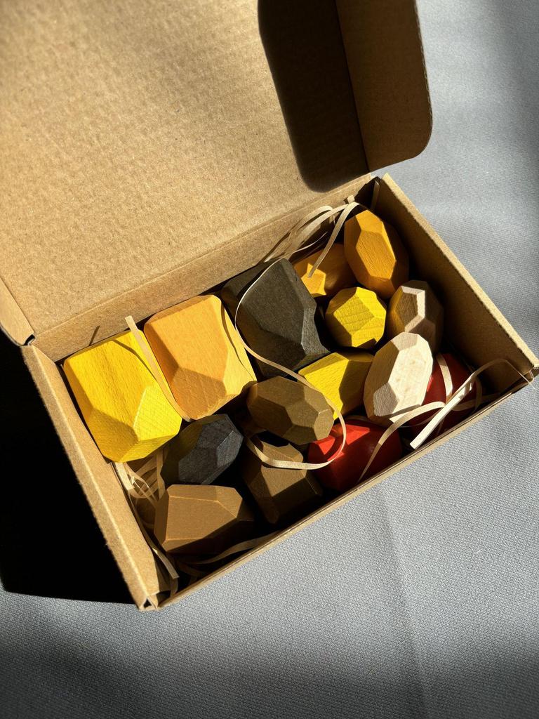 Montessori Stone Stacking Educational Puzzle Blocks for Girls – Early Learning Gift