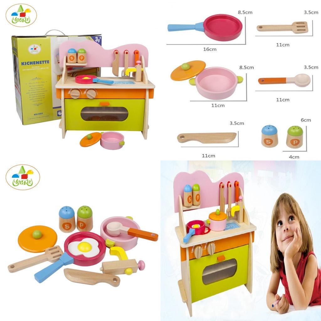 Premium Quality Wooden Kitchen Set Stove Toy For Creative Childrens Cooking Fun