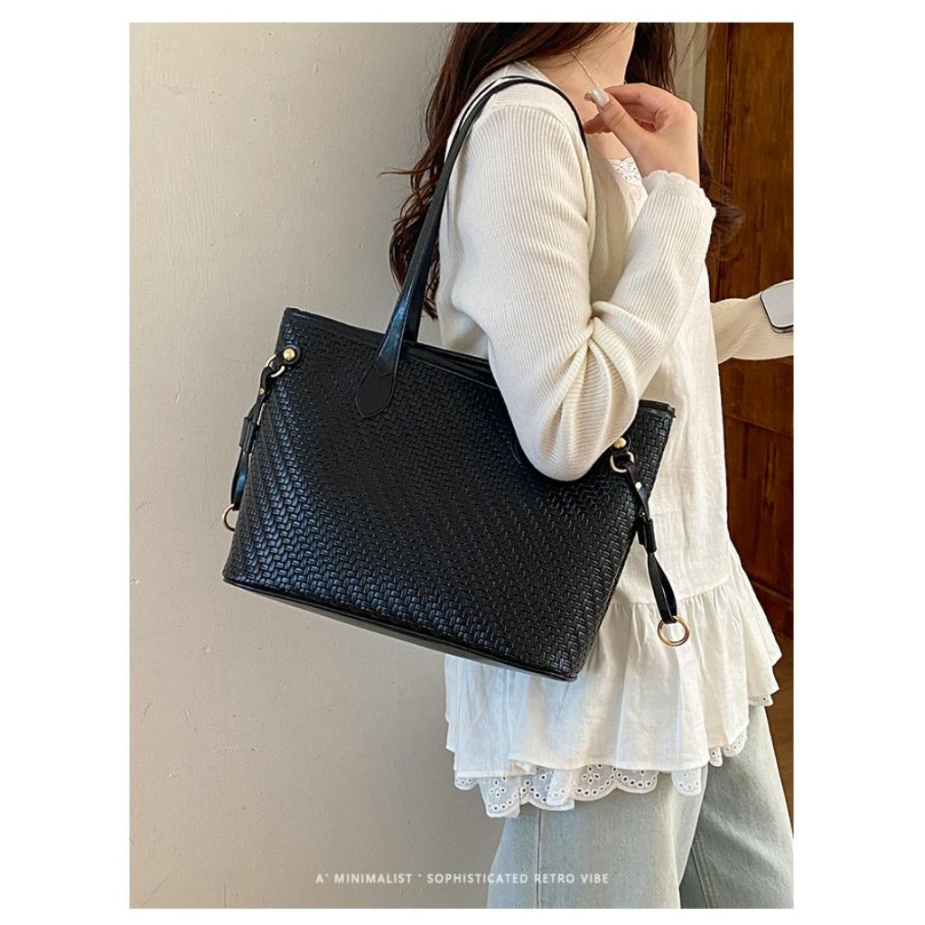 Tote Bag Unisex PU Large Capacity Office Daily