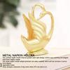 Upright Gold Napkin Holder Zinc Alloy Tissue Dispenser Stand  For Restaurant