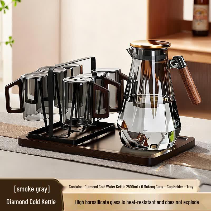 Heat-Resistant Glass Water Pitcher