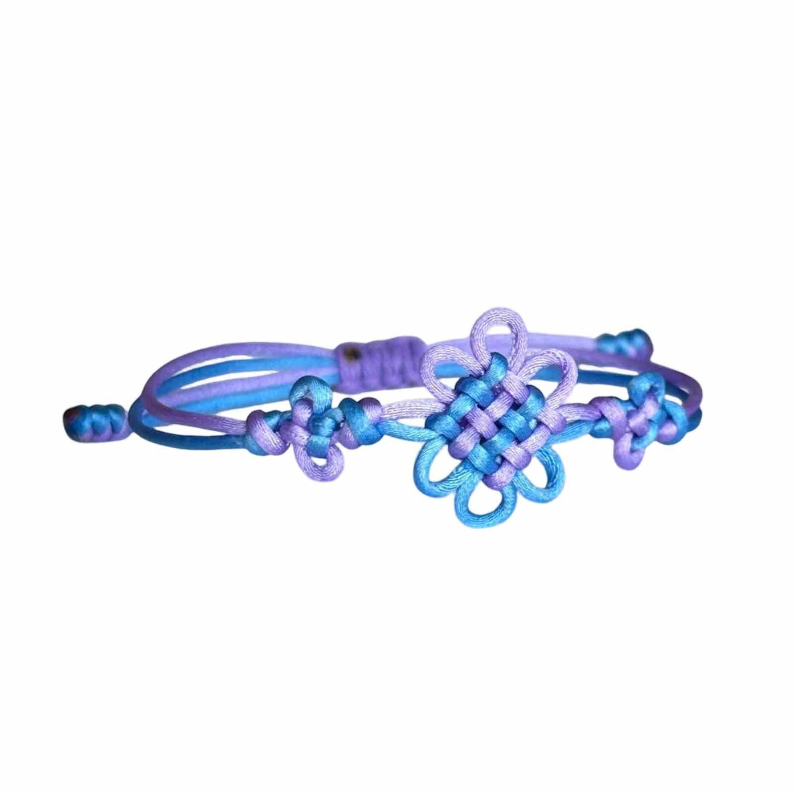 

Плетеный косплей-браслет китайский узел аниме подарок ручной работы гик-украшение аксессуар для конвенции модные косплей-аксессуары светло-фиолетовый