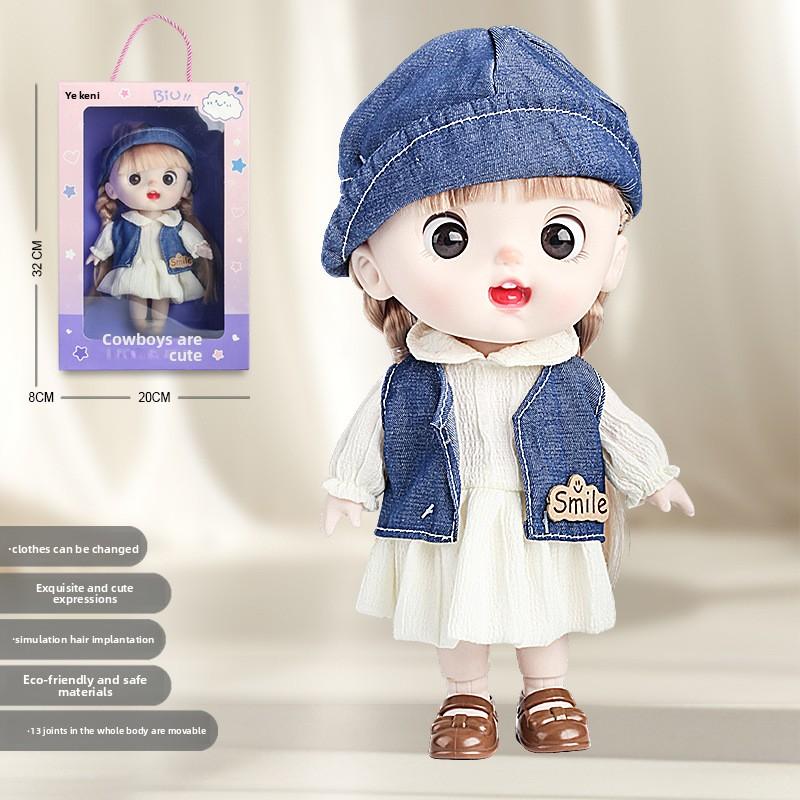 Children's Doll Toys, Dress-up Dolls, Realistic Baby Dolls, Girl's Doll Gift Box, Birthday Gift for Girls