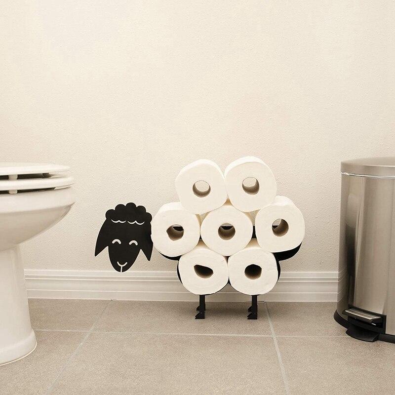 Cute Black Sheep Black Toilet Paper Handle, Novelty Toilet Paper Handle | Paper Handle (Black)