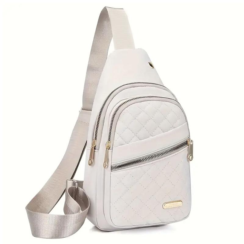 

Neutral style backpack for men and women, with multiple color slanted fabric and nyl material. Suitable for travel.