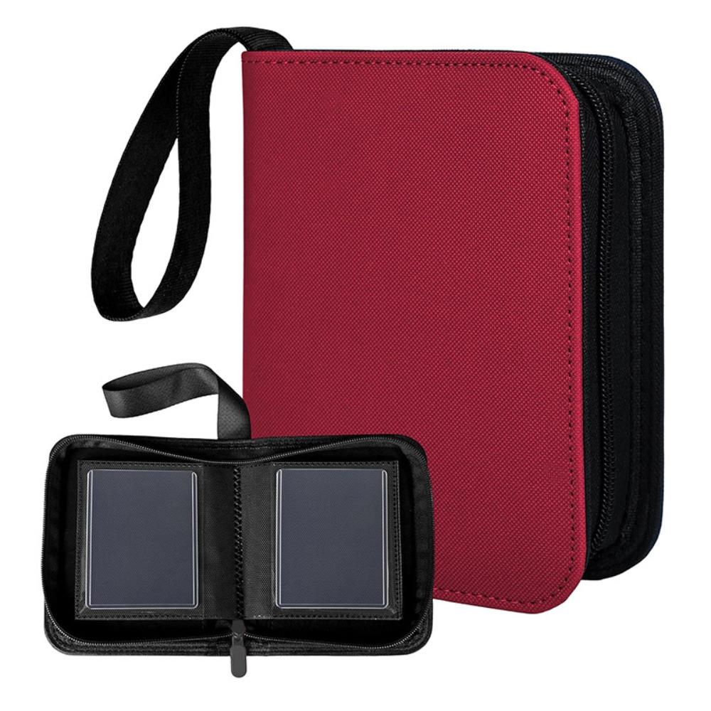 40 Taschen Mini-Kartenordner Diamantleder Fotokartenhalter Sammelkartenalbum Kartensammlung