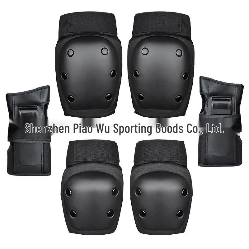 

Защитное снаряжение для рук, ног и коленей для катания на роликах, балансирования на велосипеде и скейтбординга S [40-75 lbs] - 2