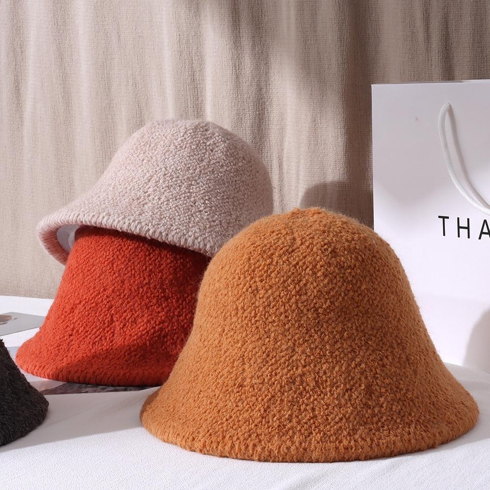 Buy Winter Bucket Hat Felt Wool Hat 