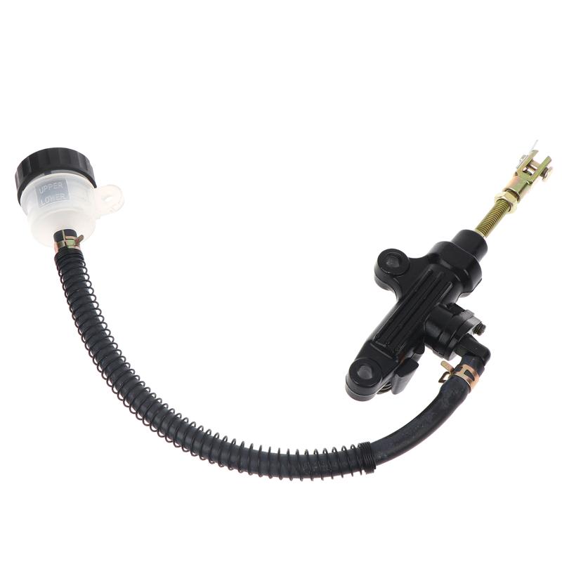 Universal Motorcycle Rear Foot Brake Pump One-line Hydraulic Master Oil Cylinder Durable for Scooter Dirt Bike Refit Upgrade