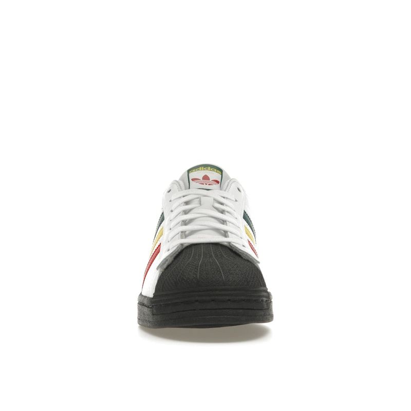 Adidas Superstar Rasta - White Men Sneakers Cloud-White Yellow Collegiate-Green IH3120