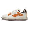 Li Ning Pro Textile, Synthetic Leather Slip Resistant Abrasion Resistant Low Top Skateboard Shoes Women's White Orange AECT016-1