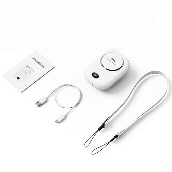 Practical USB Compact Hands-Free Fan Adjustable Lanyard