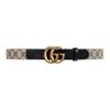 Gucci Gg Gürtel Doppeltes G Schnalle 1 Breite (Unisex) Ledergürtel 625839 92TLT 9769