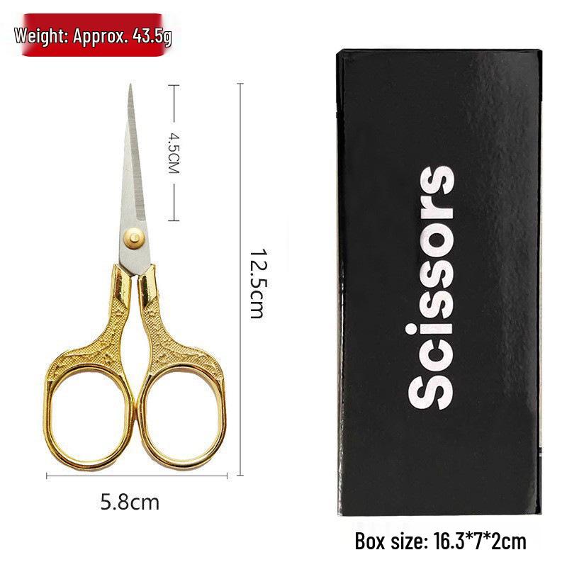 Retro Plum Blossom Embroidery Scissors – Alloy Stainless Steel for Cross Stitch and Handmade Crafts