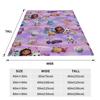Comfortable Cartoon G-Gabbys Dollhouse Blanket Merch Bedding Decorative  Throw Blanket Warm Fleece for Outdoor
