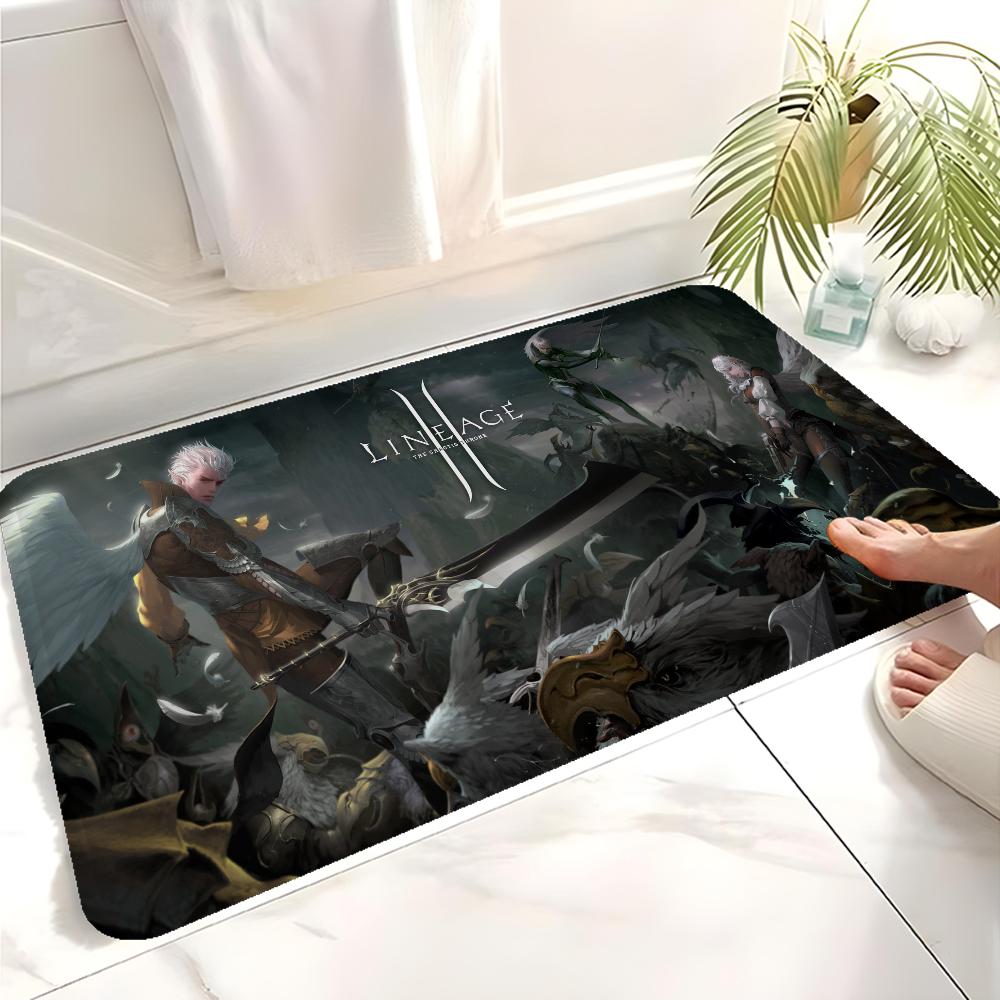 Lineage 2 Bathroom Mat Retro Multiple Choice Living Room Kitchen Rug Non-Slip Bedside Mats