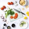 Medium Poly Cutting Board with Juice Well Non-Slip Edges Dual-Sided Design Blade-Friendly Durable Kitchen Prep Tool Rectangle