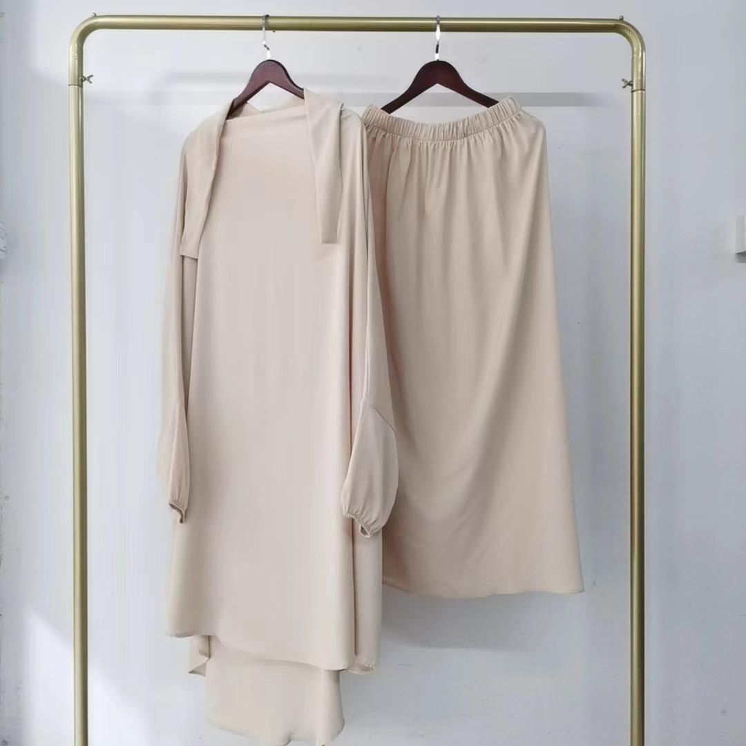 

Ближневосточный халат с капюшоном Yiduoduo: Однотонный костюм-двойка с боковыми карманами One Size