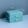 Plastic Desktop Storage Drawer Organizer With Stackable Design And Large Capacity Perfect For Home Office Storing Stationery