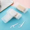 1pcs Portable Clear Small Items Storage Box, Bathroom Organizer Storage Case, Swab Holder Box,Toothpicks Sorting Box, Dust-Proof Storage Box