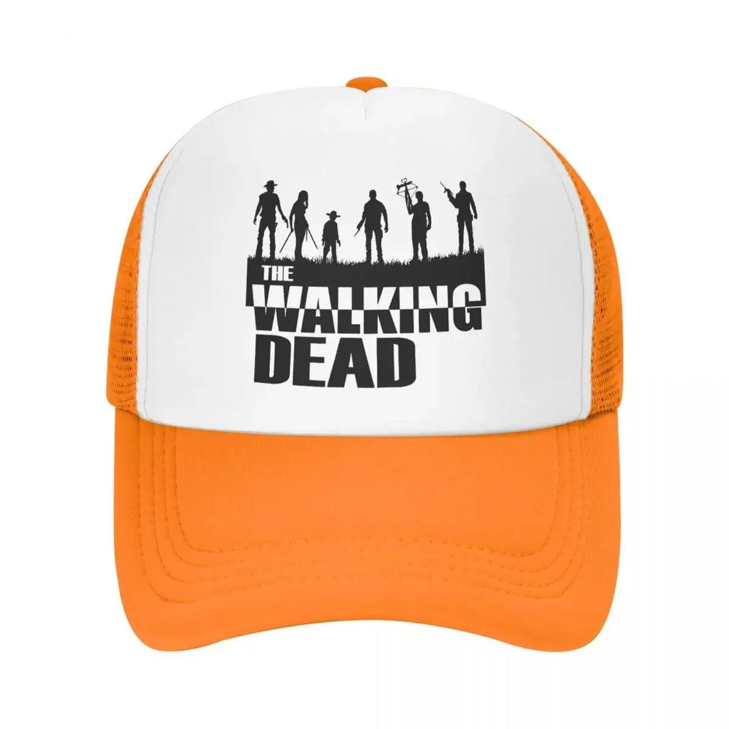 Custom Classic Unisex Horror TV Show The Walking Dead Trucker Hat Adult Adjustable Baseball Cap Unisex Women Hip Hop Dad Hat
