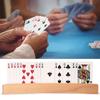 Wooden Curved Design Lazy Organizes Hands Poker Seat Poker Stand Playing Card Holder Poker Base