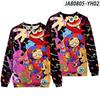 Herren The Amazing Digital Circus Anime Print Hoodies Rundhals Kapuzenpullover Mann Reise Pullover Männlich Top Streetwear Outdoor Trainingsanzug