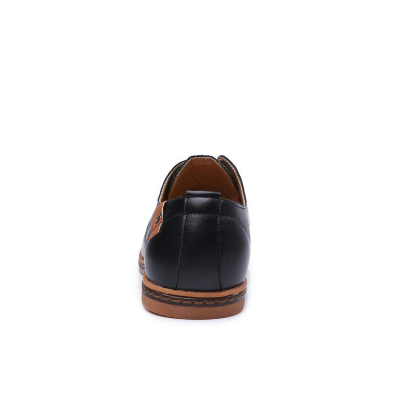 Fashion 2025 Men Must Have Basic Shoes Low Top Black Brown Blue Men Oxford PU Leather Shoes Comfortable Men Office Dress Shoes Big Size