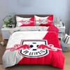 RB Leipzig Soccer Bedding Set Bedding Duvet Cover Set Duvet Cover Pillowcases  (1 * Duvet Cover 2 * Pillowcases, Without Duvet Insert)