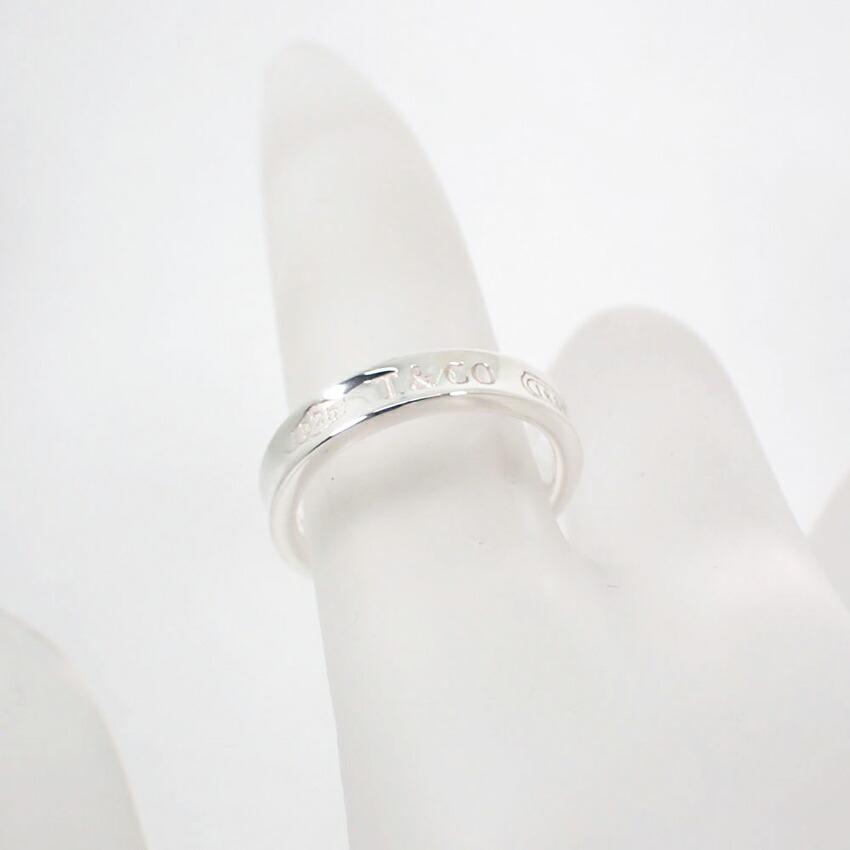 Used Tiffany 925 1837 Narrow Ring, Size 7, j58-2