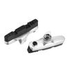 2 Pcs Mi.xim Brake Rubber Block Drawer Type Aluminium Alloy Bike Brake Pads Lower Noise Anti Friction Silver