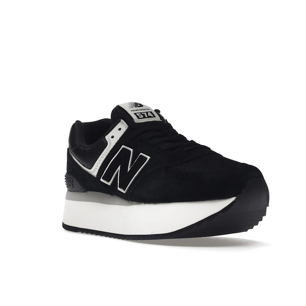 New Balance 574+ Black White Women Sneakers WL574ZAB