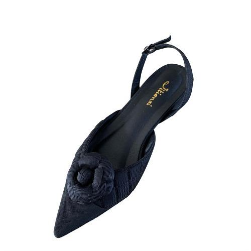 

Сандалии Camellia Baotou Женские на плоском каблуке Весна и Осень Новые Знаменитые Остроносые Балетки 39