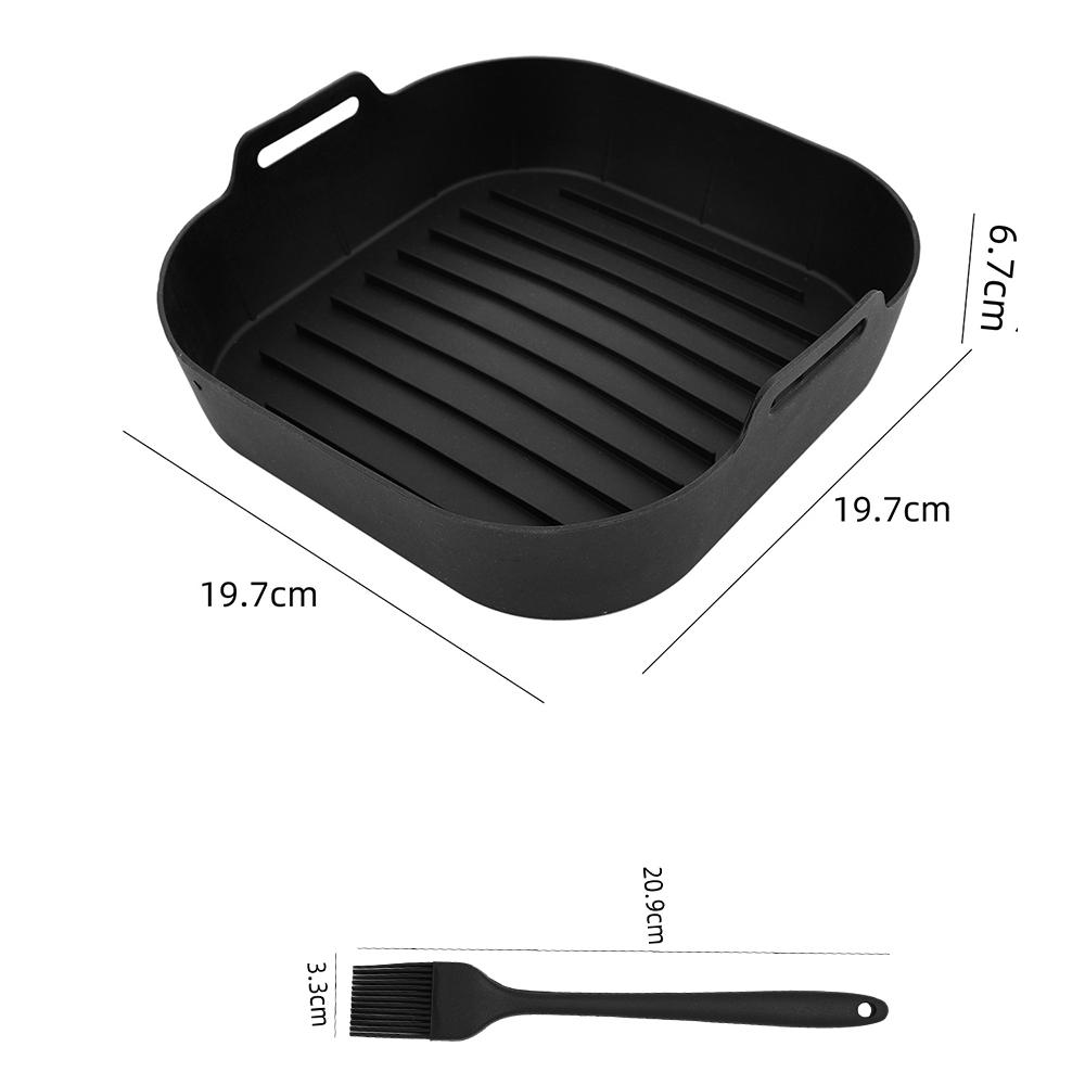 Air Fryer Silicone Pot Thick Reusable Silicone Basket Non-Stick Reusable Baking Accessory for Airfryers Accessories Air Fryer
