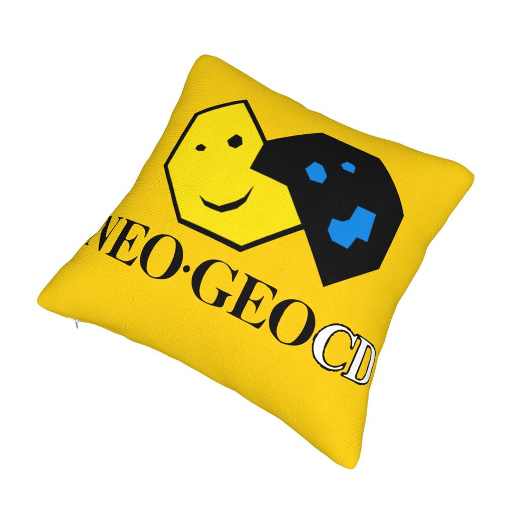 Neo Geo Cd Logo Pillowcase Soft Polyester Cushion Cover Decorative Pillow Case Cover Home Drop Shipping 45*45Cm