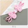 5pcs Jade Beaded Rabbit Ear Buttons, New Chinese Style Hand-woven Chinese Cheongsam Buttons, Hanfu Decorative Accessories