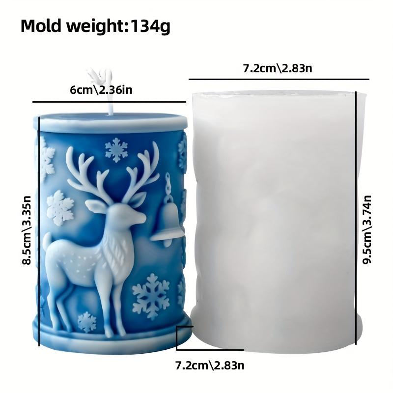 1pc Christmas decoration ornaments silicone molds for DIY candles molds. home decoration ornaments Christmas gift Gypsum molds