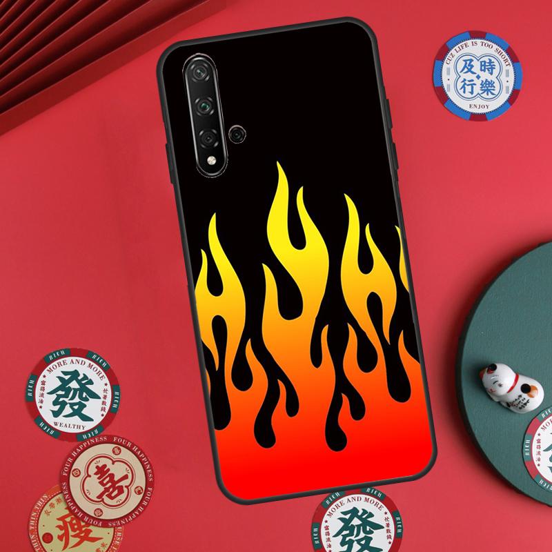 Blue Red Flame Fire For Huawei Nova 12s 7i 8i 11i 12i Y73 Y70 Y90 Y60 Y72 Y61 Y91 9 10 SE P30 Pro P40 Lite Case