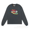 T-shirt Lunga Unisex Oversize in Cotone con Stampa Grafica Streetwear Casual per Adolescenti Adulti