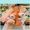 Entzückender Unisex Einhorn Schlüsselanhänger Weiches Silikon Langlebig Geburtstagsfeier Geschenk