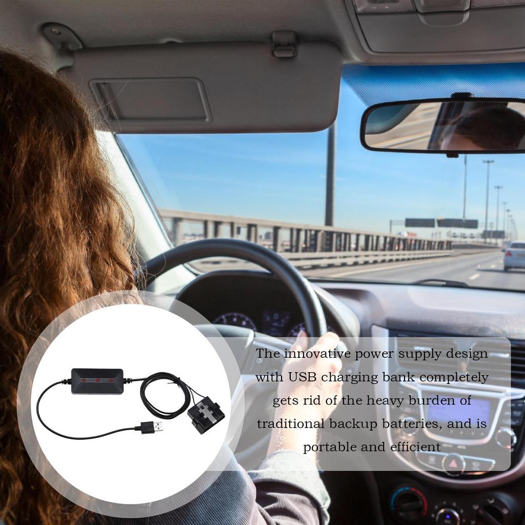 For Most Fit Electric OBD II Memory Saver Cable Car Battery Replacement Tool USB Power Bank Adapter Cable Protector For