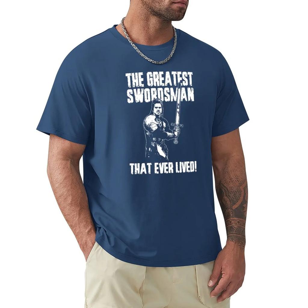The Greatest Swordsman - Madmartigan T-Shirt T-shirts Man Summer Clothes Short Sleeve Tee Plain Black T Shirts Men