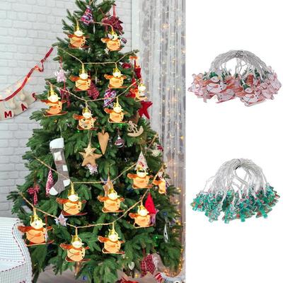 Christmas String Lights Parties Decor Lamp LED Christmas String Lights Waterproof Snowman Fairy Lights For Indoor Outdoor