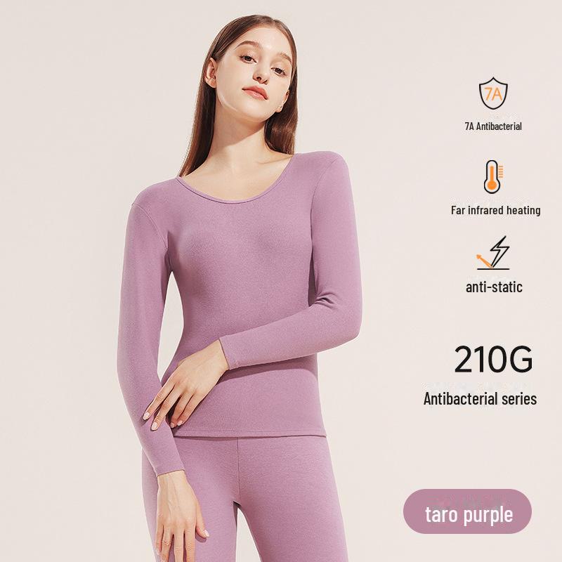 

Женский антистатический термобелье средней длины, антибактериальный 7A, с двухсторонним начесом, осенняя одежда для мужчин и женщин XXXL