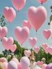 20pcs 10Inch Pink Macarons Heart Shape Latex Balloon Birthday Party Decorations Wedding Valentine's Day Decor Kids Shower Globos