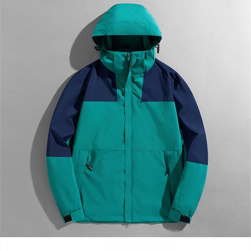 Jacket Men's Spring and Autumn Jacket Windproof and Waterproof Large Size Color-matching Jacket