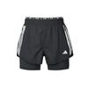 (WMNS) Own the Run 3-Stripes 2-in-1 Shorts Asia Sizing 'Black' Women's IN1445